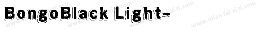 BongoBlack Light字体转换
